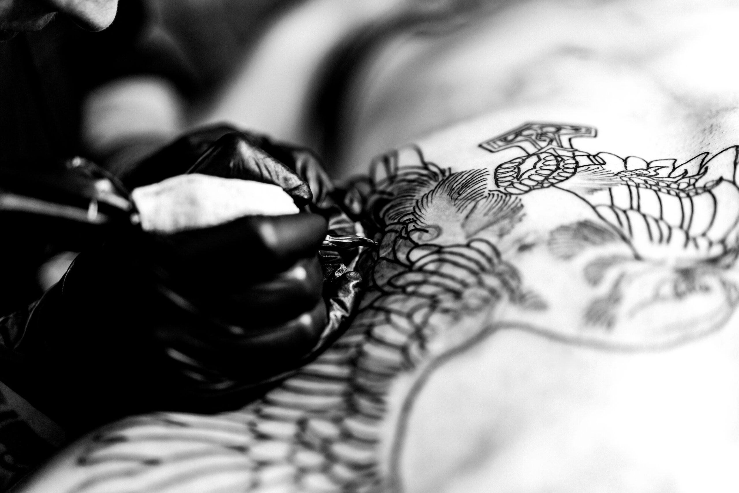 Tattoo,Salon,Process.,A,Tattoo,Girl,Stuffed,A,Tattoo.,The